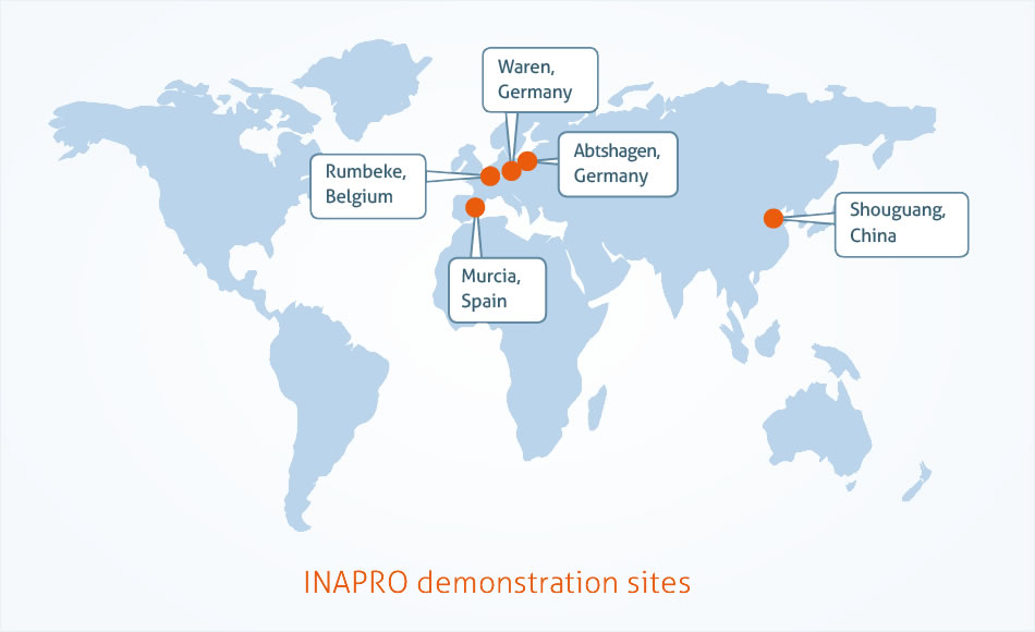 INAPRO demonstration sites